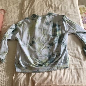 Urban Outfitters Green Tie Dye Crewneck